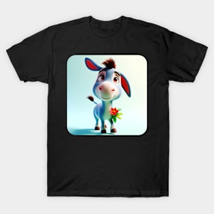 Animals, Insects and Birds - Donkey #30 T-Shirt